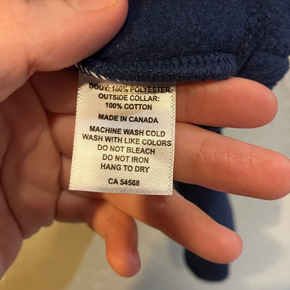 New Yellow Label Co. Polar Quarter Zip crop in Blue, Size S - Picture 10 of 11